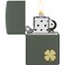 Zippo 2024 Zippo Four Leaf Clover, Green Matte ZIP-49796 - alternate 4